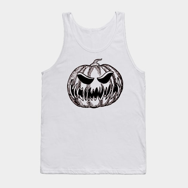 Jack-o-Lantern Tank Top by JessiLeigh